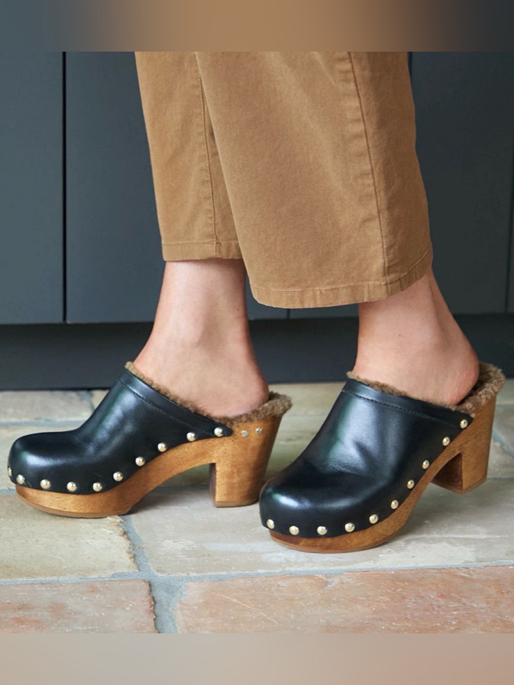 BEEK Woodpecker Shearling Clogs size 7 $375 Handmade - Picture 2 of 11
